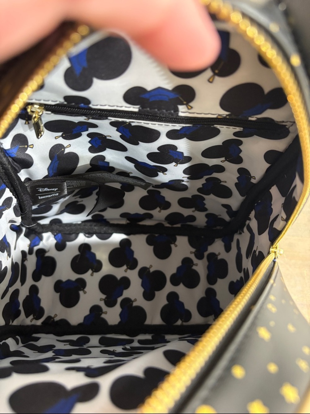 NWT Loungefly Disney Mickey & Minnie Mouse Graduation Mini Backpack - Picture 10 of 10